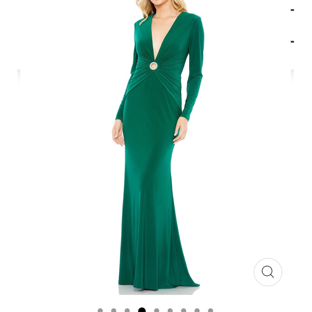 Ieena for Mac Duggal emerald green dress NWT